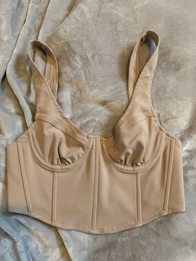 Fashion Nova Beige Corset Top